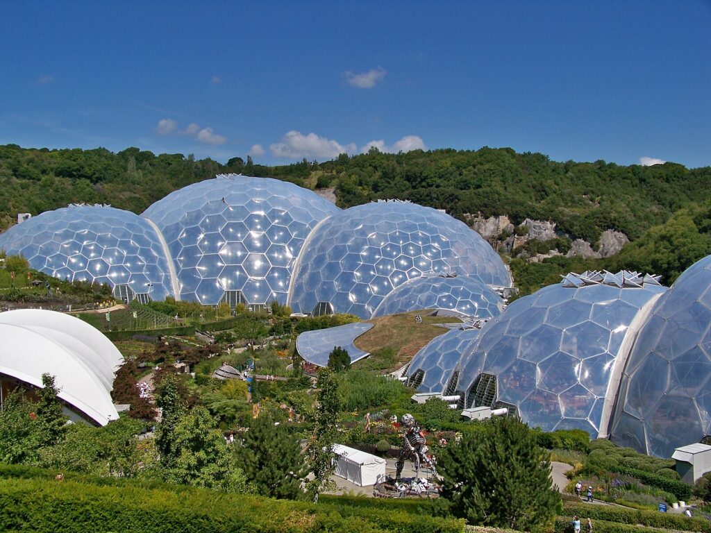 The Eden Project biomes