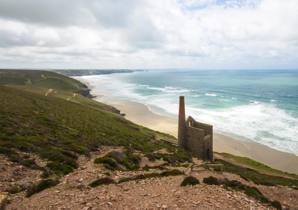 Wheal Coates mine overlooking Chapel Porth Beach