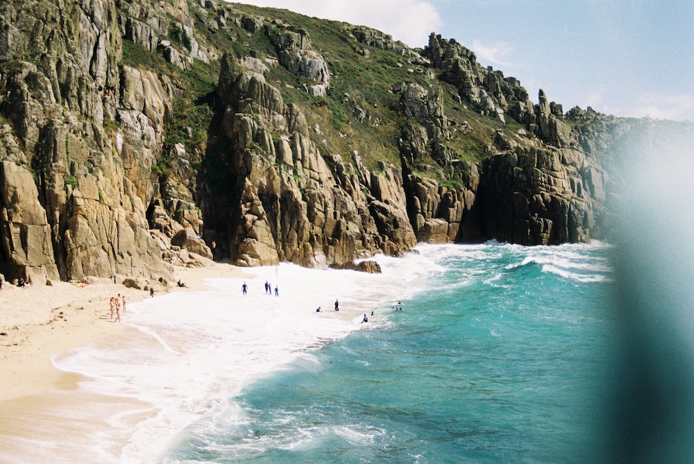 A beach on Cornwall’s South West Coast Path 