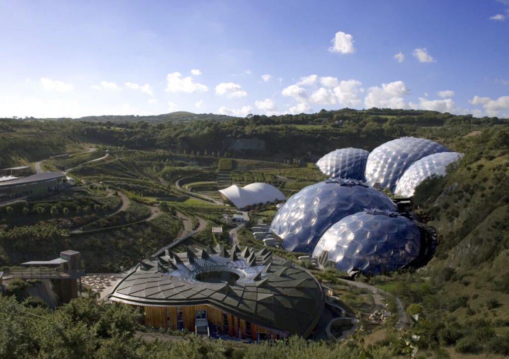 The Eden project from afar