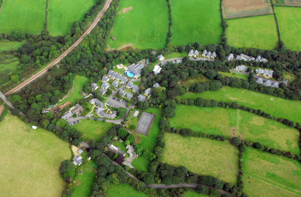 The Valley site from above 