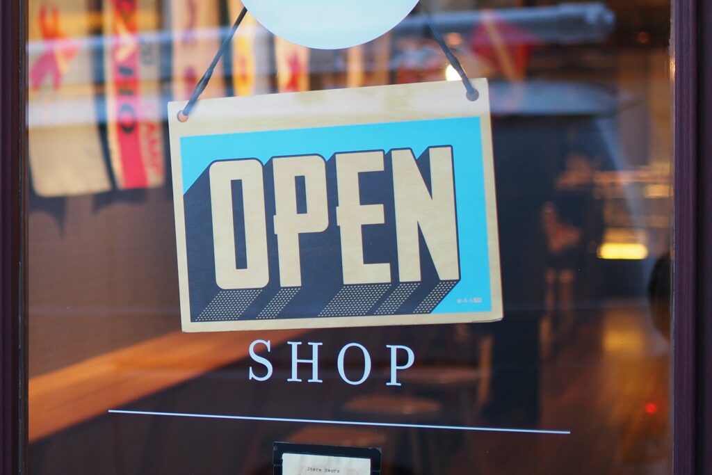 shop open sign