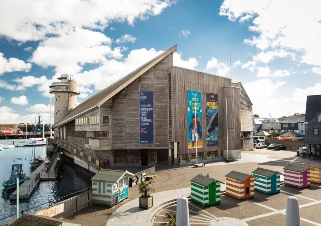 The National Maritime Museum Cornwall from outside 