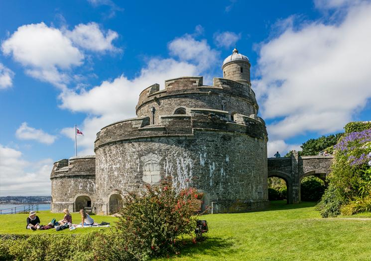 St Mawes Castle on a clear day